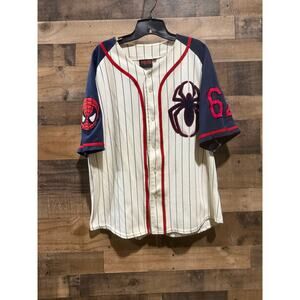 Vintage 2002 Y2K Spider-Man Marvel Comics Baseball Jersey – Size XL